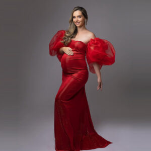 Gorgeous Red Mermaid Maternity Dresses