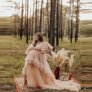 Elegant Tulle Maternity Dresses