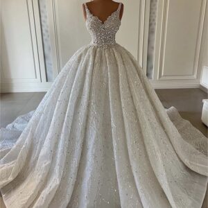 Alternative view of Glitter Sparkle Beaded Lace wedding Gown